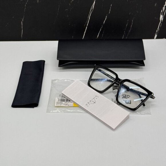 NEW SL474 OPT 001 SAINT LAURENT BLACK WOMEN SAINT LAURENT EYEGLASSES - Picture 10 of 10